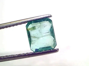 2.33 Ct Certified Untreated Natural Zambian Emerald Panna Gemstone - Venus Gems