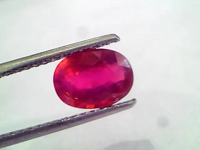 2.34 Ct Natural Ruby Gemstone Manek Gem for Sun (Heated)