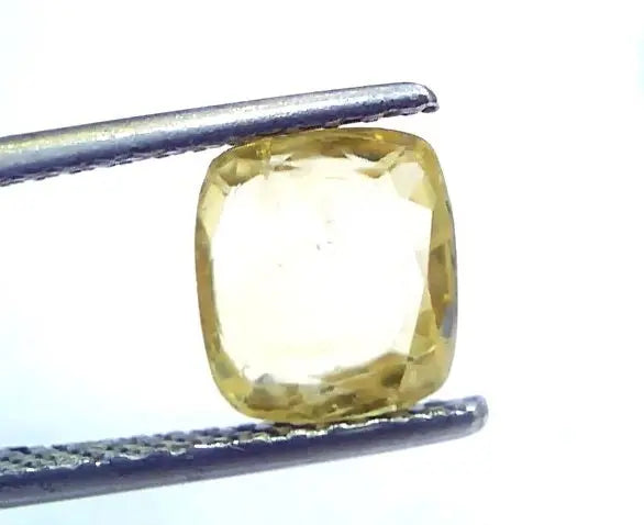 2.34 Ct Unheated Untreated Natural Ceylon Yellow Sapphire Gems