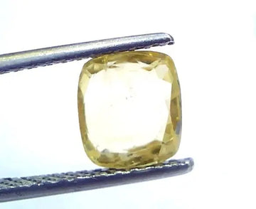 2.34 Ct Unheated Untreated Natural Ceylon Yellow Sapphire Gems