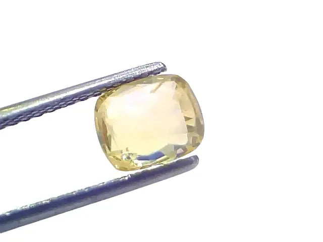 2.33 Ct GII Certified Unheated Untreated Natural Ceylon Yellow Sapphire - Venus Gems