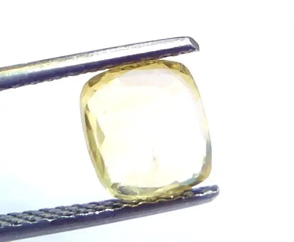 2.34 Ct Unheated Untreated Natural Ceylon Yellow Sapphire Gems