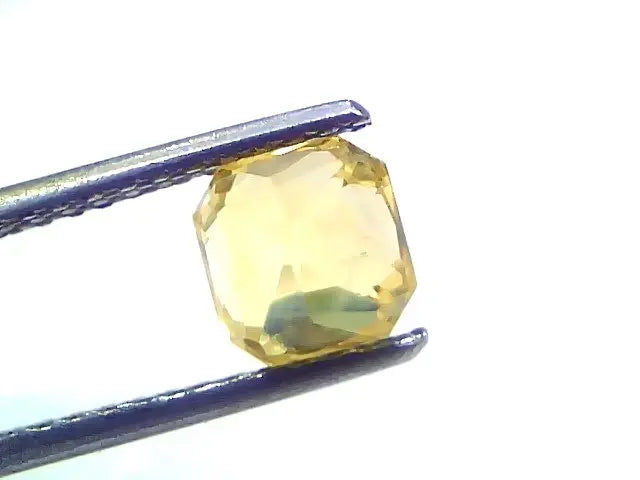2.33 Ct Gii Certified Unheated Untreated Natural Ceylon Yellow Sapphire AAA