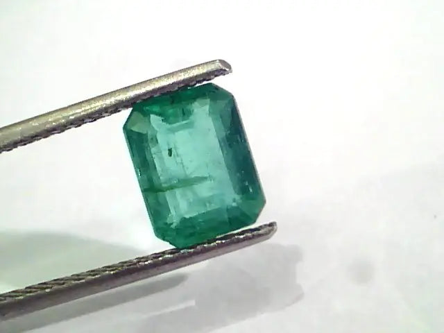 2.42 Ct Untreated Natural Zambian Emerald Gemstone Panna AAA