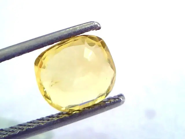 2.36 Ct Unheated Untreated Natural Ceylon Yellow Sapphire/Pukhraj