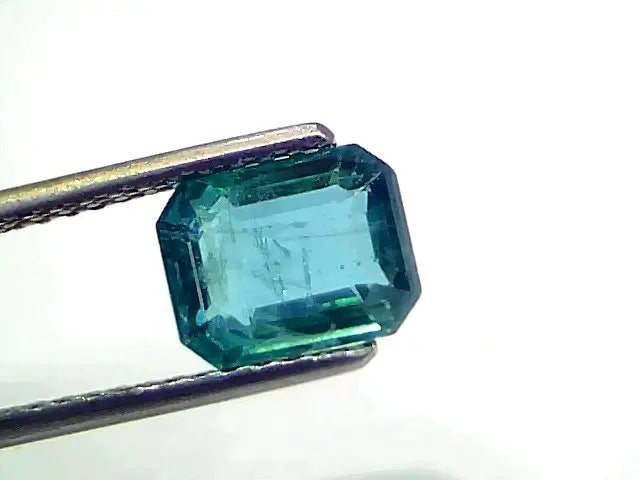 2.35 Ct IGI Certified Untreated Natural Zambian Emerald Gemstone AAA
