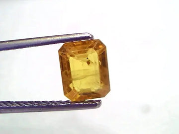 2.34 Ct Natural Yellow Sapphire Pukhraj Jupiter Gemstone (Heated)