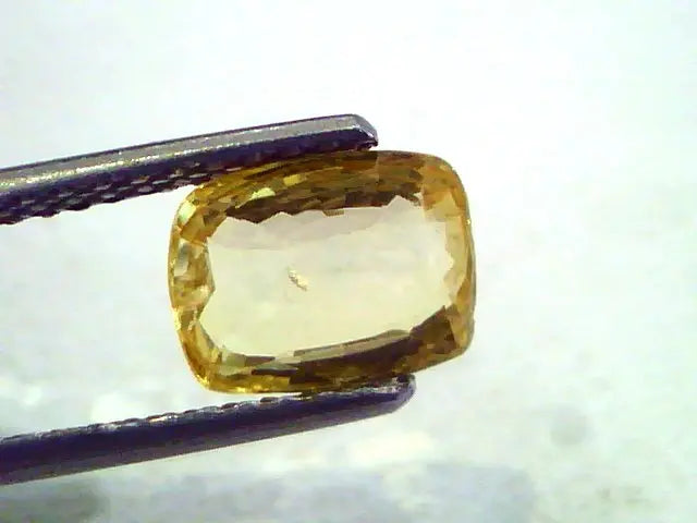 2.35 Ct Unheated Untreated Natural Ceylon Yellow Sapphire AAAAA