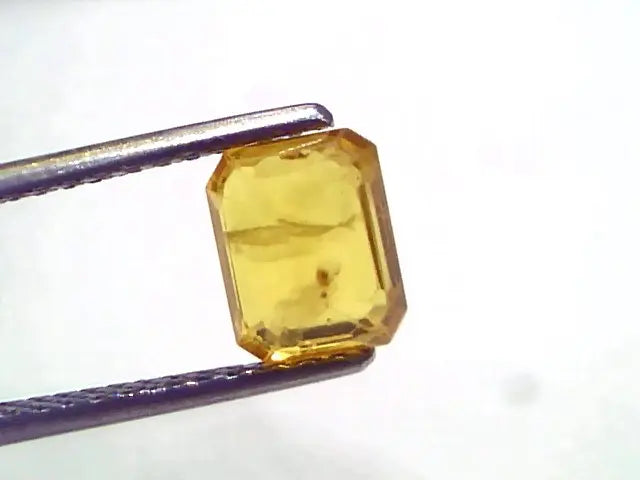 2.34 Ct Natural Yellow Sapphire Pukhraj Jupiter Gemstone (Heated)