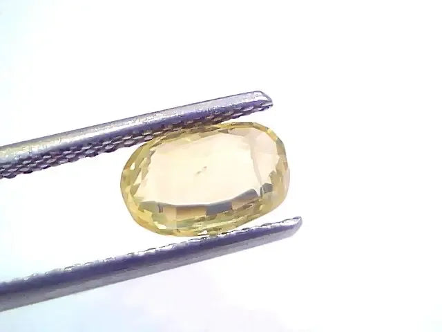 2.29 Ct Certified Unheated Untreated Natural Ceylon Yellow Sapphire - Venus Gems