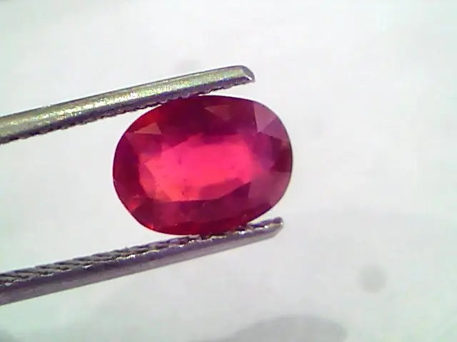 2.38 Ct Natural Ruby Gemstone Manek Gem for Sun (Heated)