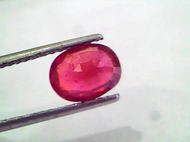 2.38 Ct Natural Ruby Gemstone Manek Gem for Sun (Heated)
