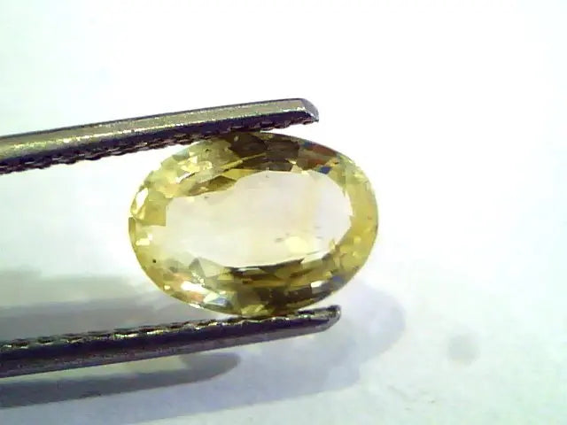 2.37 Ct Unheated Untreated Natural Ceylon Yellow Sapphire Gems