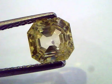 2.38 Ct Unheated Untreated Natural Ceylon Yellow Sapphire/Pukhraj