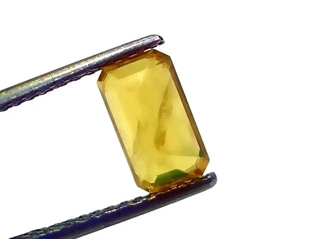 2.38 Ct Natural Yellow Sapphire Pukhraj Jupiter Gemstone (Heated) - Venus Gems