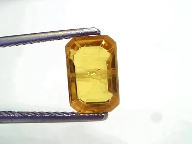 2.48 Ct Natural Yellow Sapphire Pukhraj Jupiter Gemstone (Heated) - Venus Gems