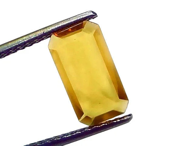 2.40 Ct Natural Yellow Sapphire Pukhraj Jupiter Gemstone (Heated) - Venus Gems