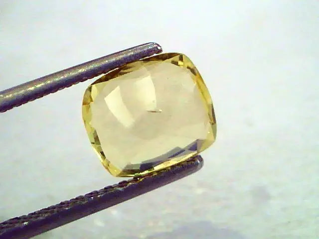 2.40 Ct Unheated Untreated Natural Ceylon Yellow Sapphire AAAAA