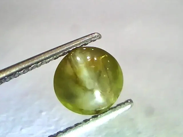 2.43 Ct Certified Untreated Natural Chrysoberyl Cats Eye,Lehsunia - Venus Gems