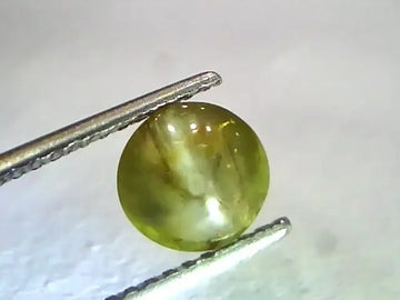2.43 Ct Certified Untreated Natural Chrysoberyl Cats Eye,Lehsunia - Venus Gems