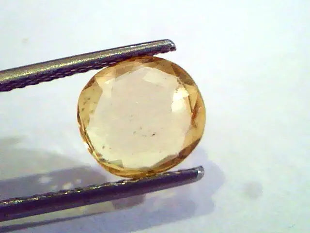 2.41 Ct Unheated Untreated Natural Ceylon Yellow Sapphire Gems