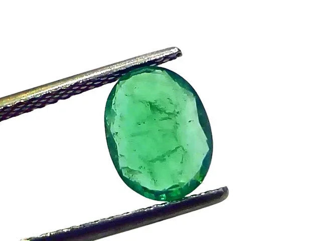 2.41 Ct GII Certified Untreated Natural Zambian Emerald Panna AAAA - Venus Gems