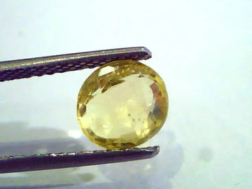 2.44 Ct Unheated Untreated Natural Ceylon Yellow Sapphire Gems