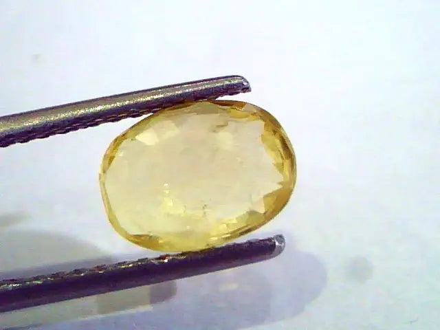 2.42 Ct Unheated Untreated Natural Ceylon Yellow Sapphire Gems