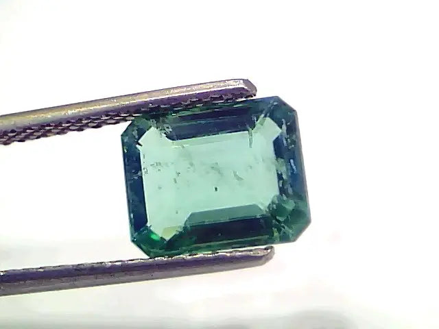 2.43 Ct GII Certified Untreated Natural Zambian Emerald Gemstone AAAAA