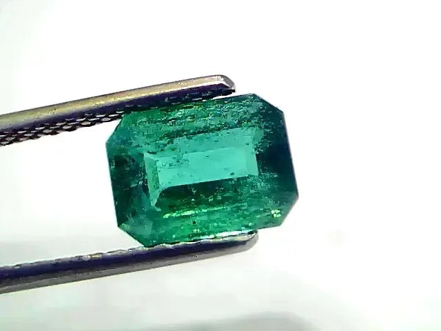 2.43 Ct IGI Certified Untreated Natural Zambian Emerald Gemstone - Venus Gems