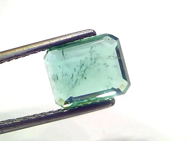2.43 Ct GII Certified Untreated Natural Zambian Emerald Gemstone AAAAA