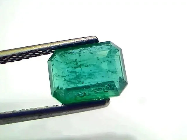 2.43 Ct IGI Certified Untreated Natural Zambian Emerald Gemstone - Venus Gems