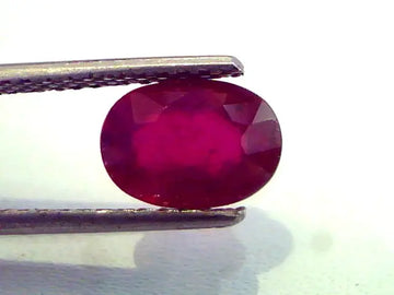 2.44 Ct Natural Ruby Gemstone for Sun (Heated)