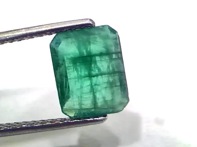 2.45 Ct Certified Untreated Natural Zambian Emerald Panna Gemstone