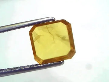 2.39 Ct Natural Yellow Sapphire Pukhraj Jupiter Gemstone (Heated) - Venus Gems