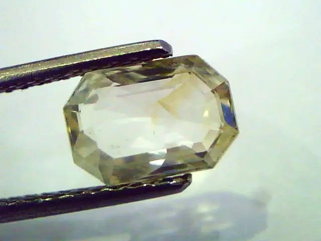 2.45 Ct Unheated Untreated Natural Ceylon Yellow Sapphire/Pukhraj