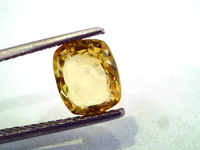 2.50 Ct Unheated Untreated Natural Ceylon Yellow Sapphire AAAAA