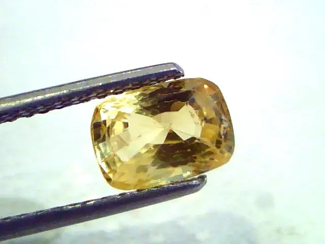 2.43 Ct Unheated Untreated Natural Ceylon Yellow Sapphire AAAAA