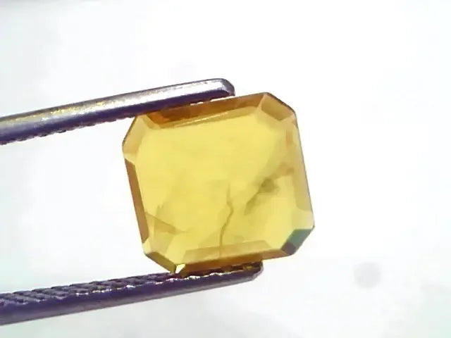 2.39 Ct Natural Yellow Sapphire Pukhraj Jupiter Gemstone (Heated) - Venus Gems