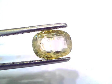 2.48 Ct Unheated Untreated Natural Ceylon Yellow Sapphire Gems