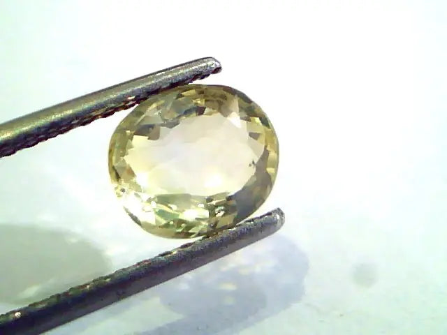 2.48 Ct Unheated Untreated Natural Ceylon Yellow Sapphire Gems