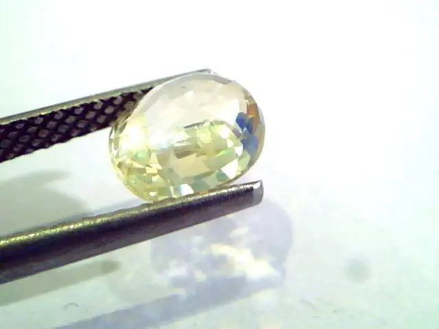 2.48 Ct Unheated Untreated Natural Ceylon Yellow Sapphire Gems