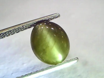2.48 Ct Certified Untreated Natural Chrysoberyl Cats Eye,Lehsunia