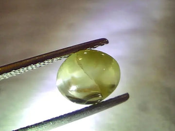 2.50 Ct Certified Untreated Natural Chrysoberyl Ceylon Cats Eye