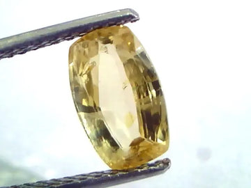 2.50 Ct Unheated Untreated Natural Ceylon Yellow Sapphire/Pukhraj