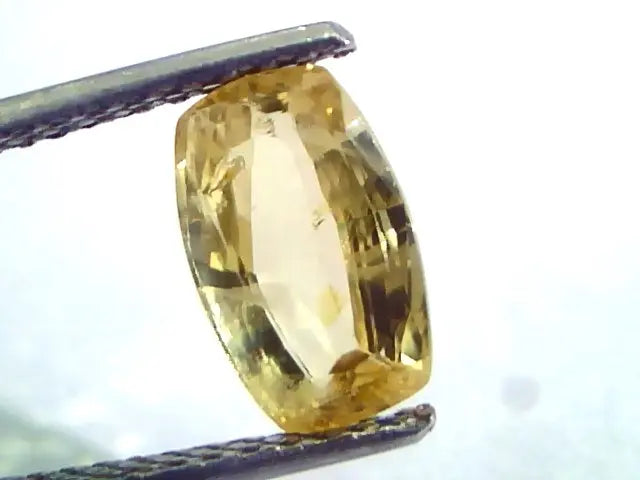 2.50 Ct Unheated Untreated Natural Ceylon Yellow Sapphire/Pukhraj