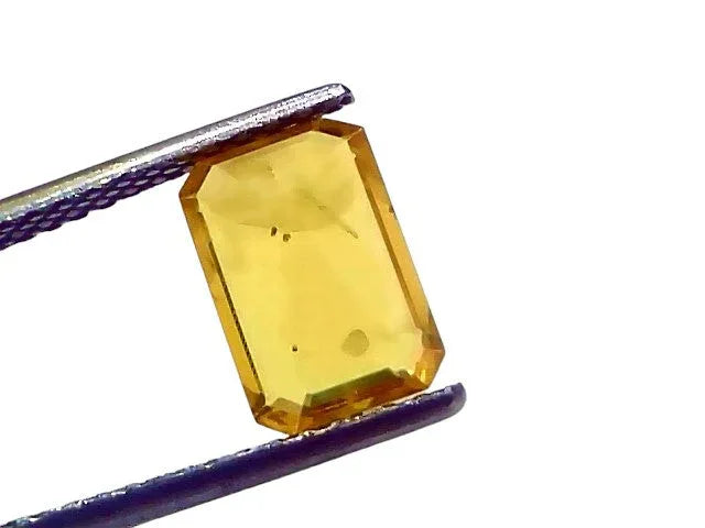 2.48 Ct Natural Yellow Sapphire Pukhraj Jupiter Gemstone (Heated) - Venus Gems