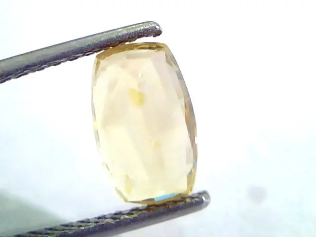 2.50 Ct Unheated Untreated Natural Ceylon Yellow Sapphire/Pukhraj