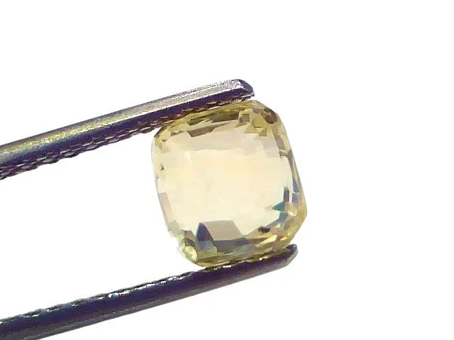 2.50 Ct Certified Unheated Untreated Natural Ceylon Yellow Sapphire Gems - Venus Gems