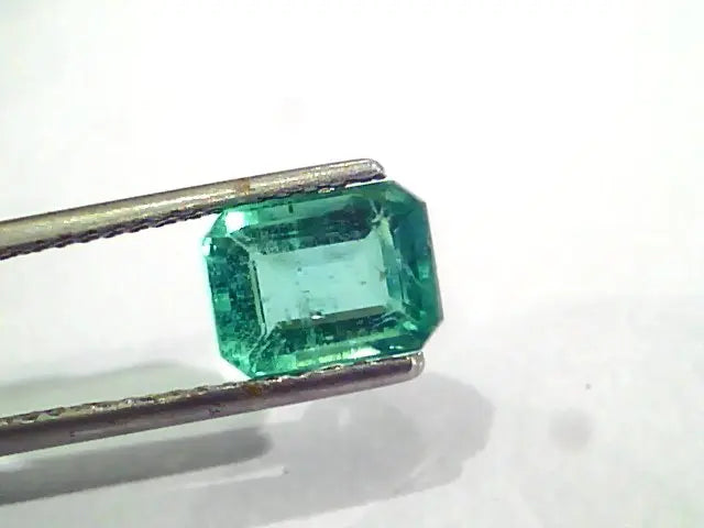 2.57 Ct Untreated Natural Zambian Emerald Gemstone Panna AAAAA